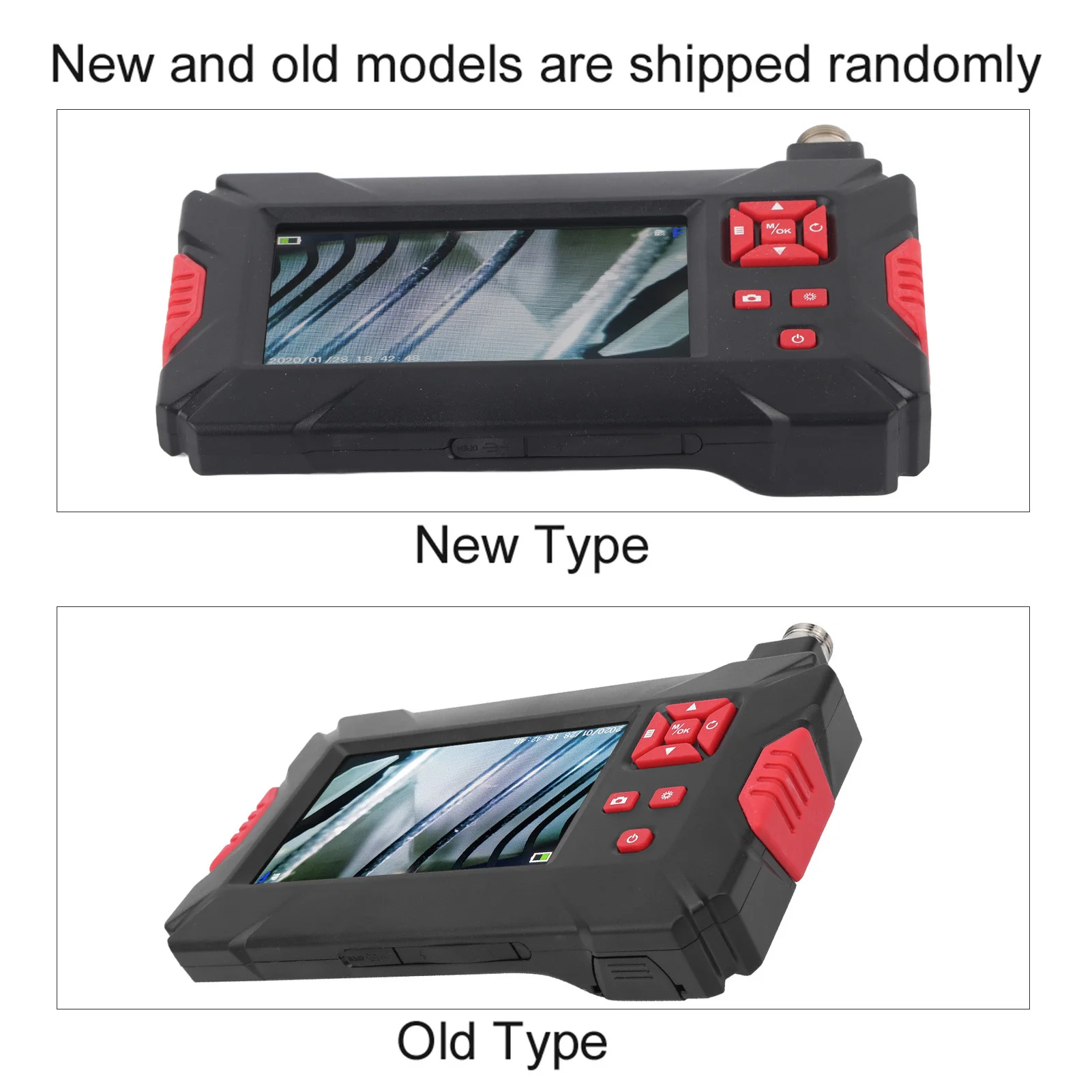 المنظار 8 مللي متر عدسة مزدوجة المنظار الصناعي مع شاشة 4.3in 1080P LCD 9 أضواء لفحص خطوط الأنابيب المنظار