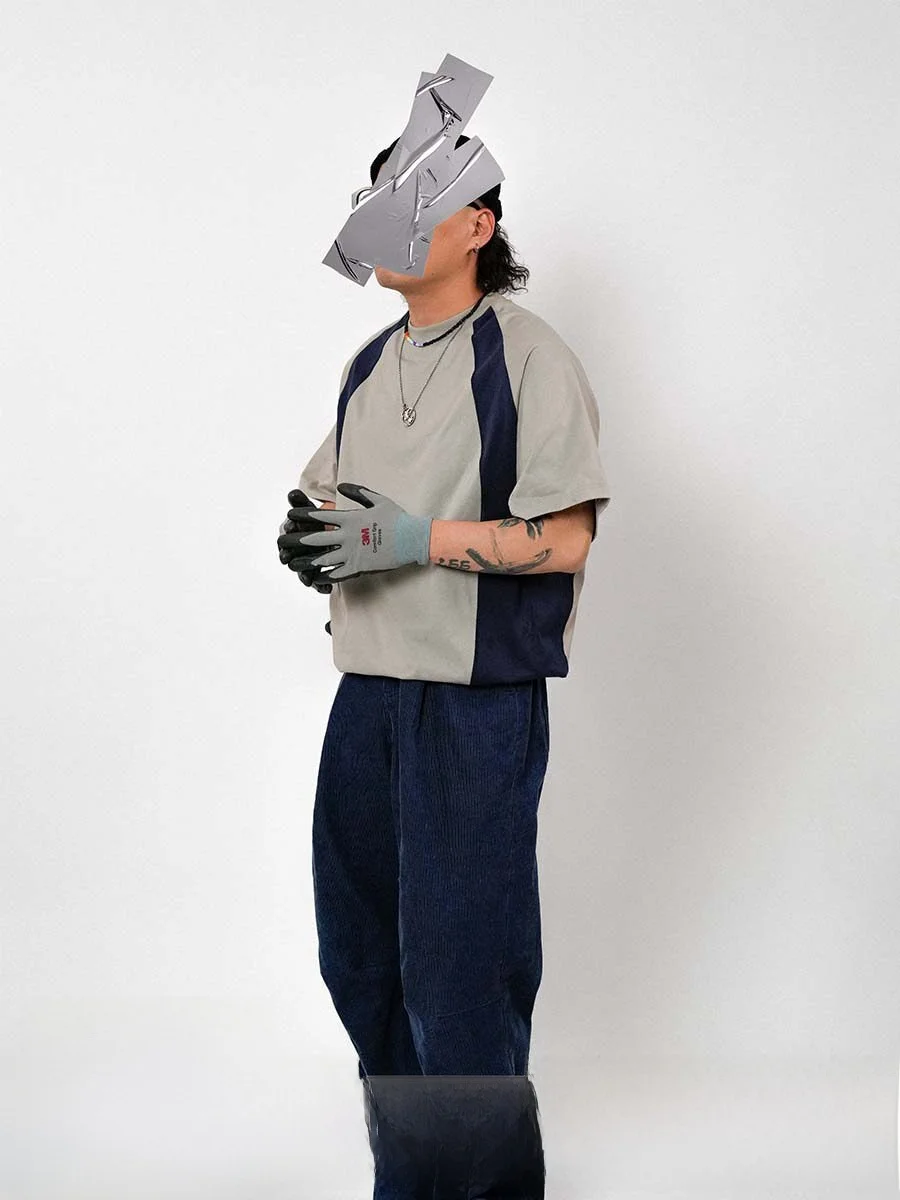 

O3PARK Summer New Casual American Retro Sport T-irt oulder Insert ort Sve Color Colion Clean Fit Knitted Cotton r...