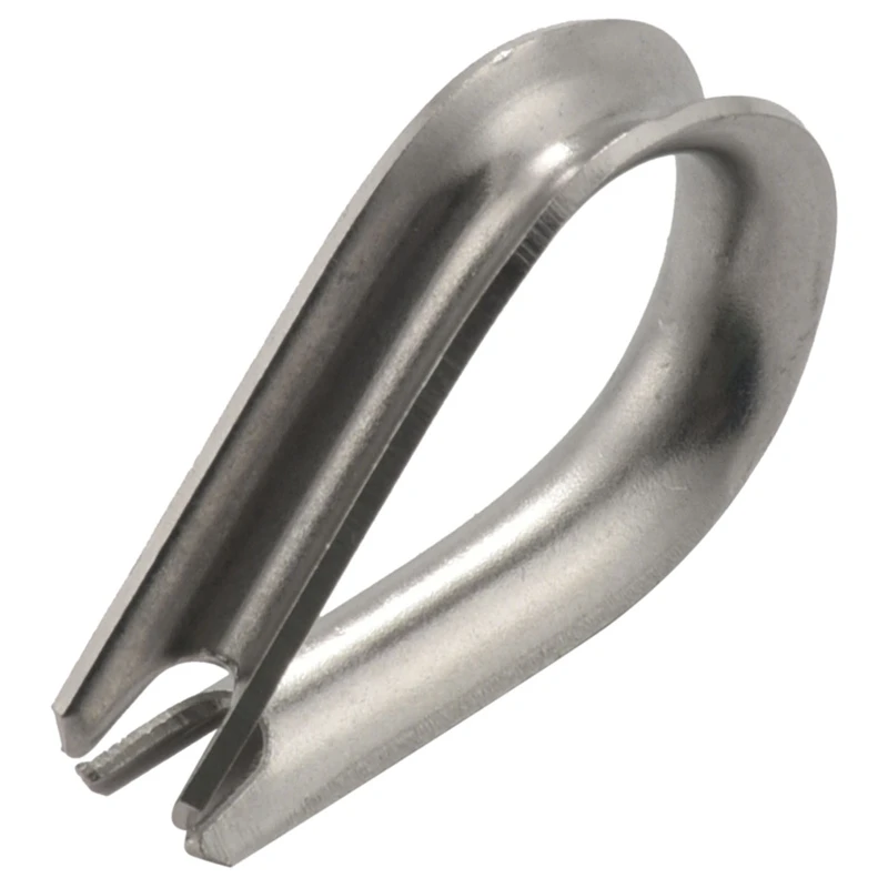 250Pcs Wire Rope Cable Thimbles Combo And Aluminum Crimping Loop Sleeve Assortment Kit For Wire Rope Cable Thimbles Rigging