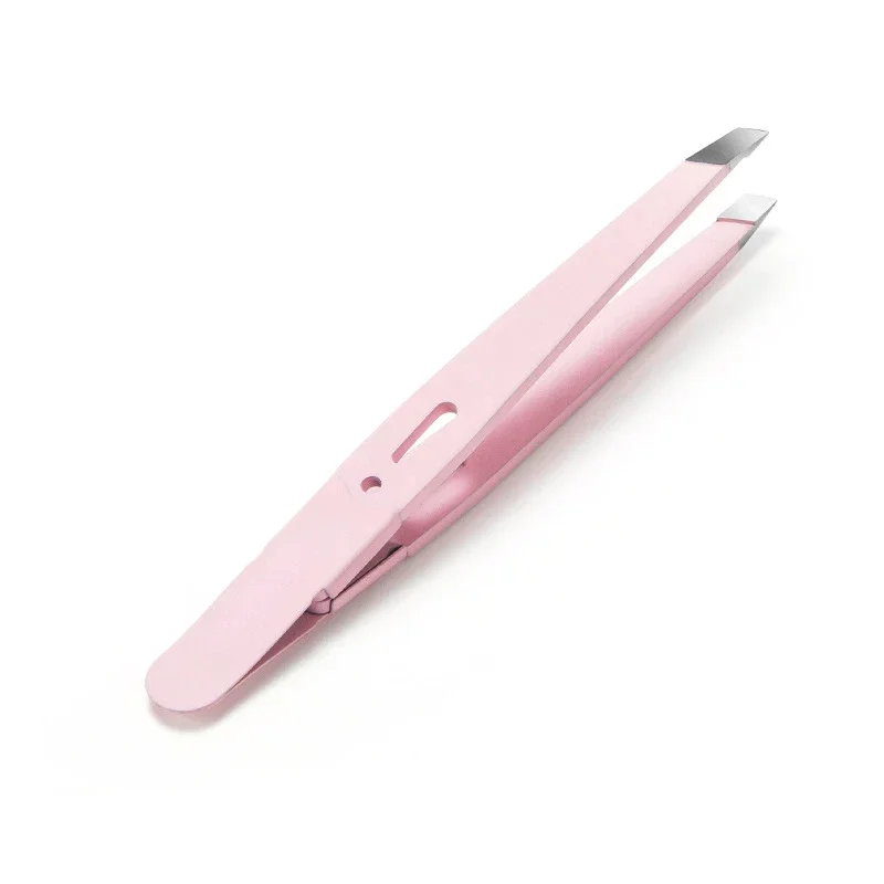 Pinzetta per sopracciglia all'ingrosso Estrattore per capelli colorati Capelli Bellezza Fine inclinata Clip per sopracciglia Strumenti per il trucco per la rimozione dell'acciaio inossidabile