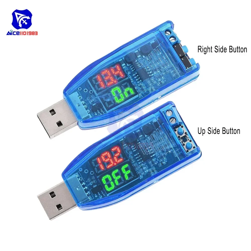 Dual LED DC-DC DC 5V to 1.2V -3V 5V 9V 12V 16V 24V USB Step Up Down Buck Boost Converter Power Supply Module Voltmeter Ammeter