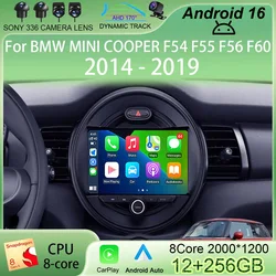 Android 16 Carplay Auto Car Radio For BMW MINI COOPER F54 F55 F56 F60 2014 - 2019 Navigation GPS Multimedia Player DVD Stereo