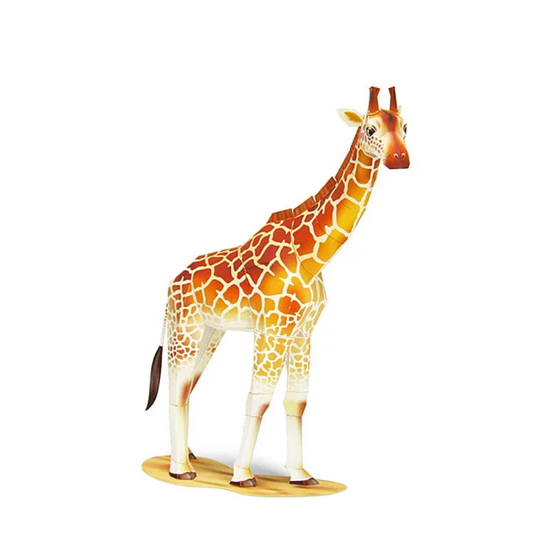 Giraffe Origami Art Folding Mini Cute 3D Paper Model Papercraft Animal Figure DIY Kids Adult Handmade Craft Toys QD-251