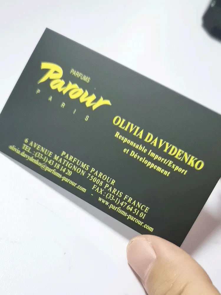 Custom Paper Card Personalise Bussiness Cards