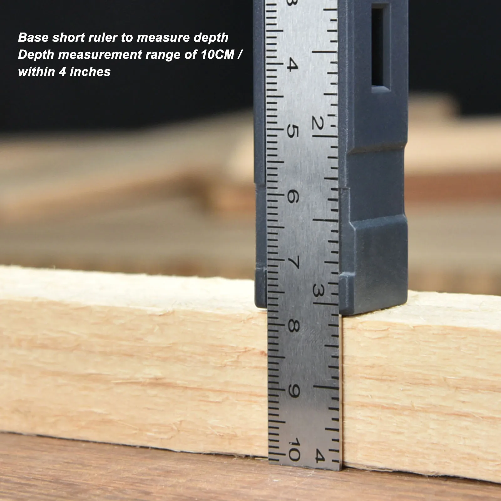 7 Inch Rafter  with Level High Accuracy Aluminum Alloy Detachable Triangle  Ruler for Woodworking Carpenter