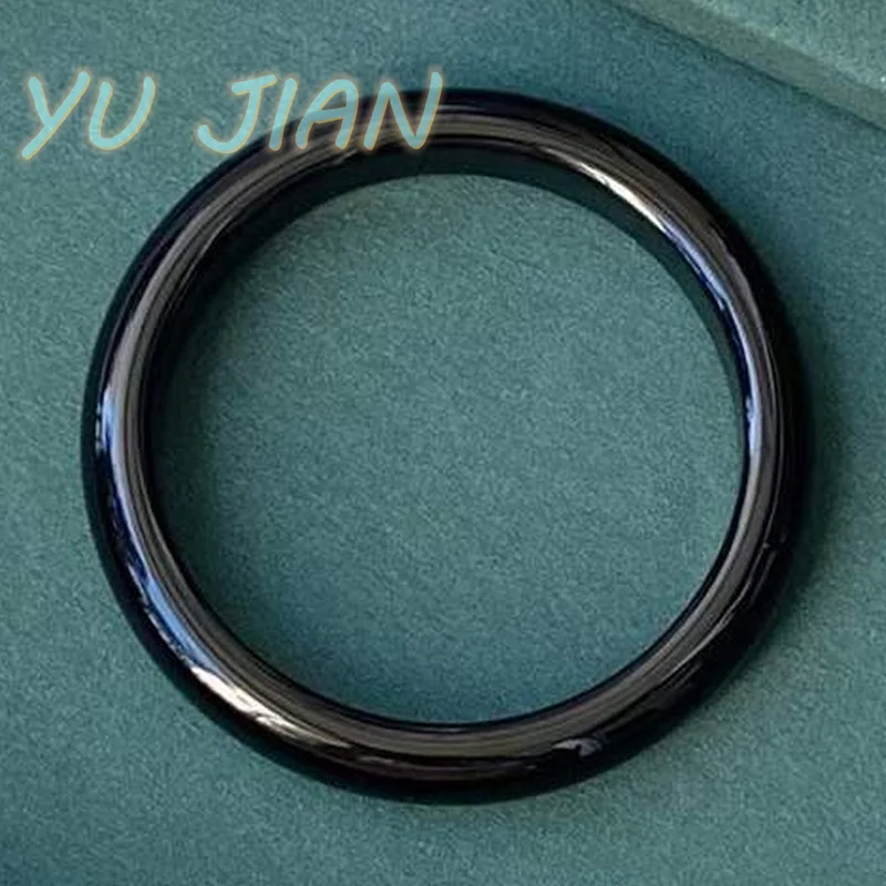 Latest Black Rose Vintage Round Bar Agate Natural Jade Bangle Delicate Noble Bracelet High Quality Handring Fine Jewelry