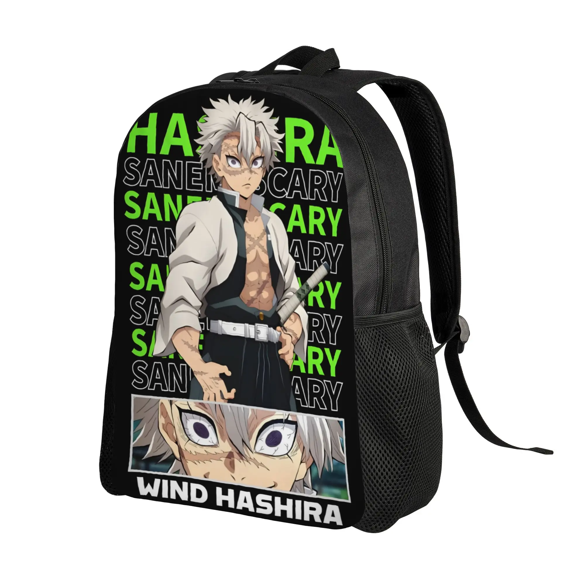 1Piece Backpack Sanemi Poster New School Year Rucksack Campus  Demon Slayer Birthday Gift New Term Starts