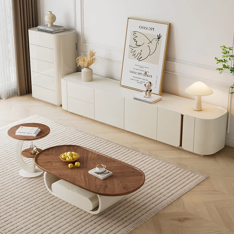 Elegant Simple Style Tv Cabinet With Drawers Storage Nordic Design TV Stand Modern Luxury Mueble Para Tv Living Room Furniture