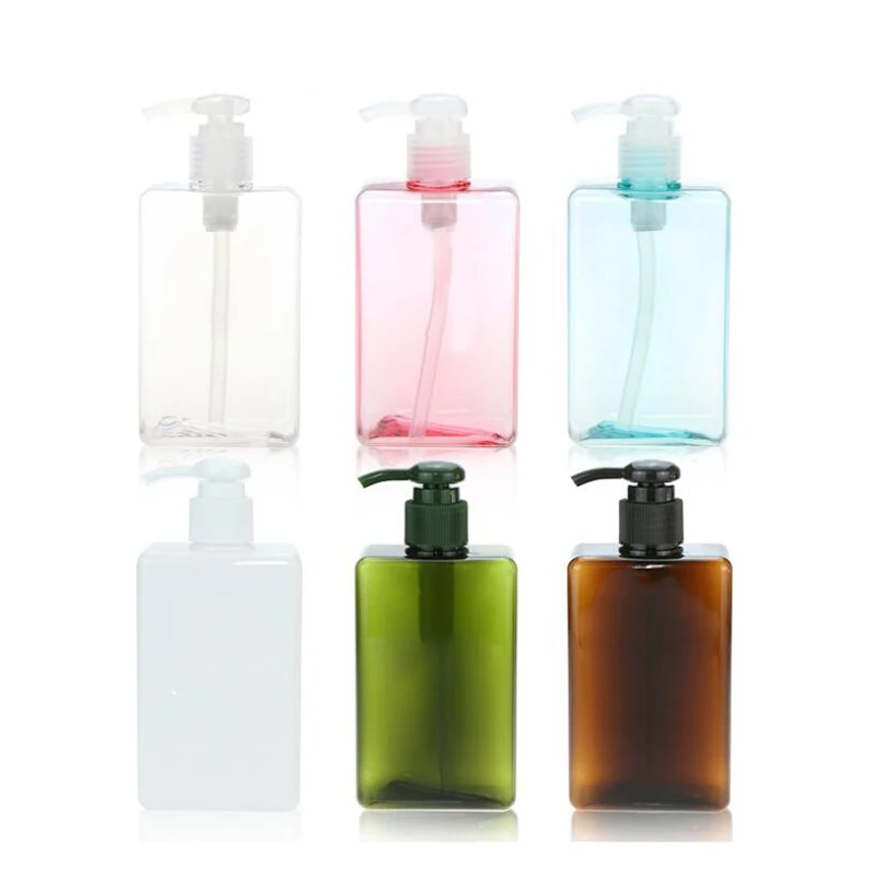 280ml leere Emulsion Haustier flasche transparente Kunststoff flüssige Shampoo Unter abfüllung