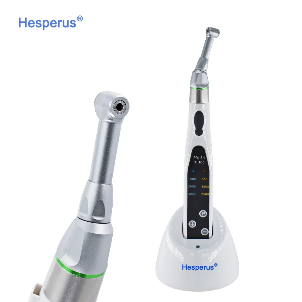 Den tal Electric Wireless Hygiene Prophy Handpiece 16:1 Reduction Head Replaceable for Teeth Polishing Whitening LED Endomotor