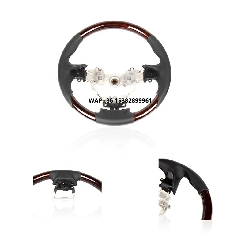 

MAICTOP Automobile Parts Interior Accessories Safe Driving Black and Beige Car Steering Wheel for Lx570 2018
