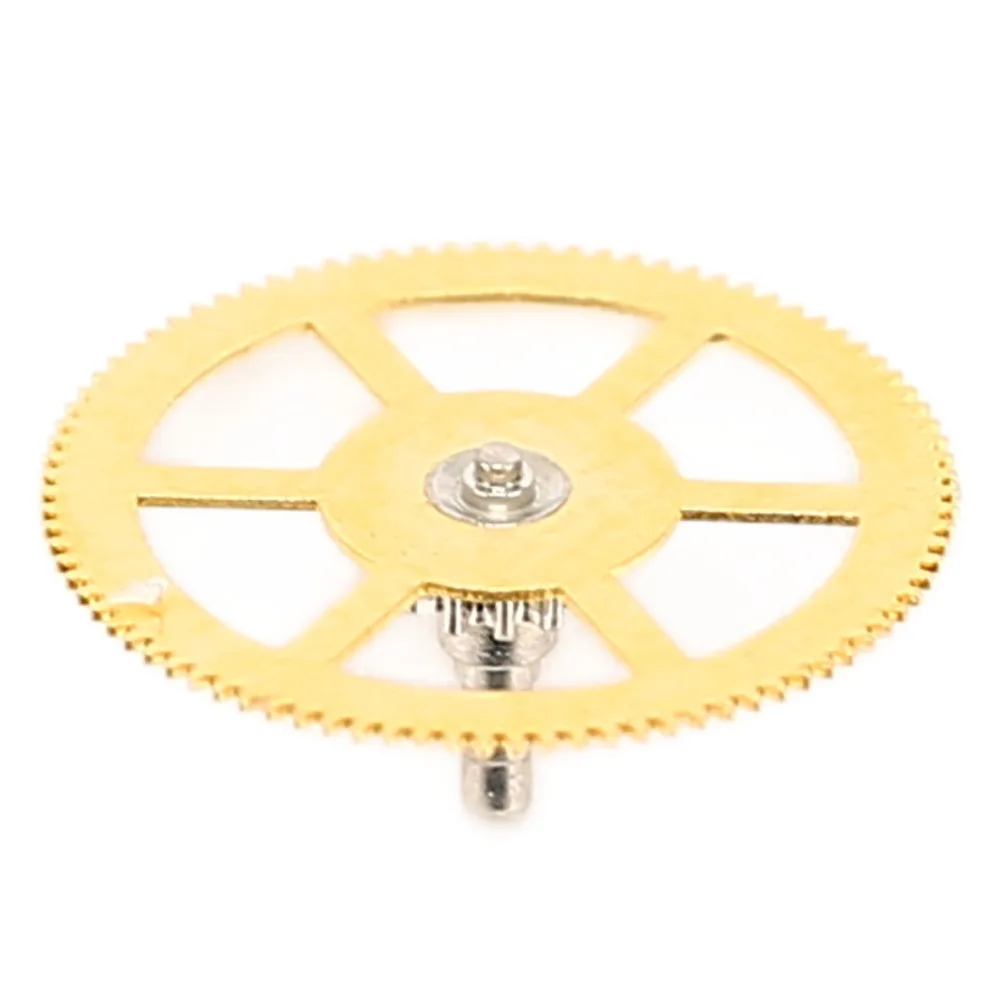 Precise Gold Center Wheel Alloy Small Size T17 Movement Watch Spare Parts Broken Parts Replacement