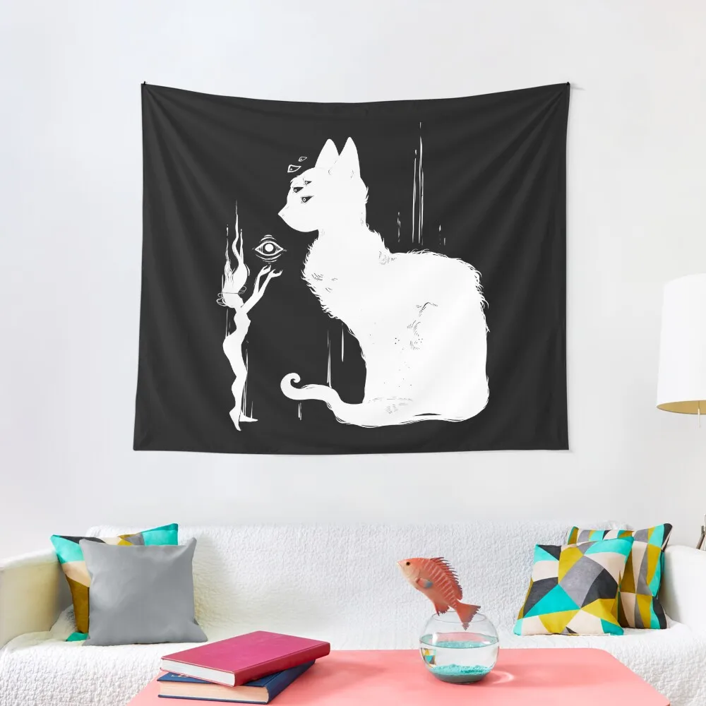 Cat God And Witch Art Tapestry Things To The Room On The Wall Room Decorating Aesthetic Wall Coverings Tapestry