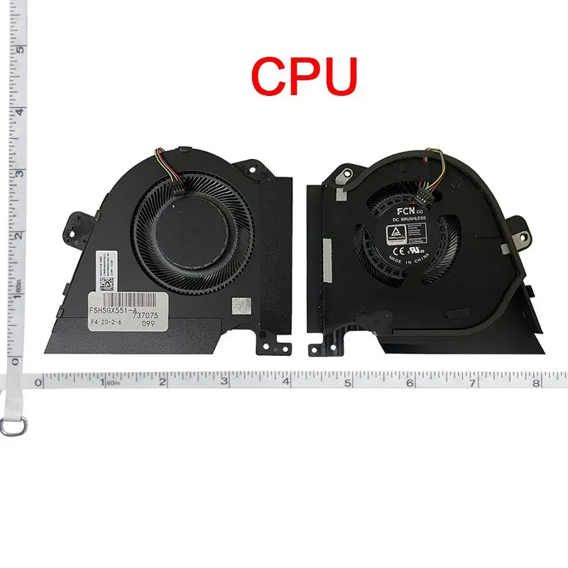 Laptop Cooling Fan for Asus ROG GX550 GX550Q GX550LXS GX550LWS Zephyrus Duo 15 CPU GPU Gaming PC Cooler Radiator 13NR02Z0P08011