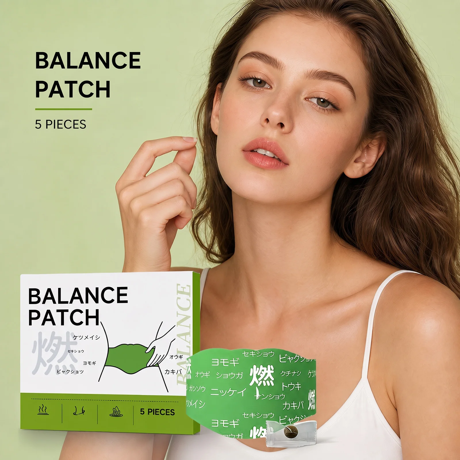 Herbal Body Balance Patches for Belly Button Light Management Assistance Energy Support Easy to Use Body Loss Sticker