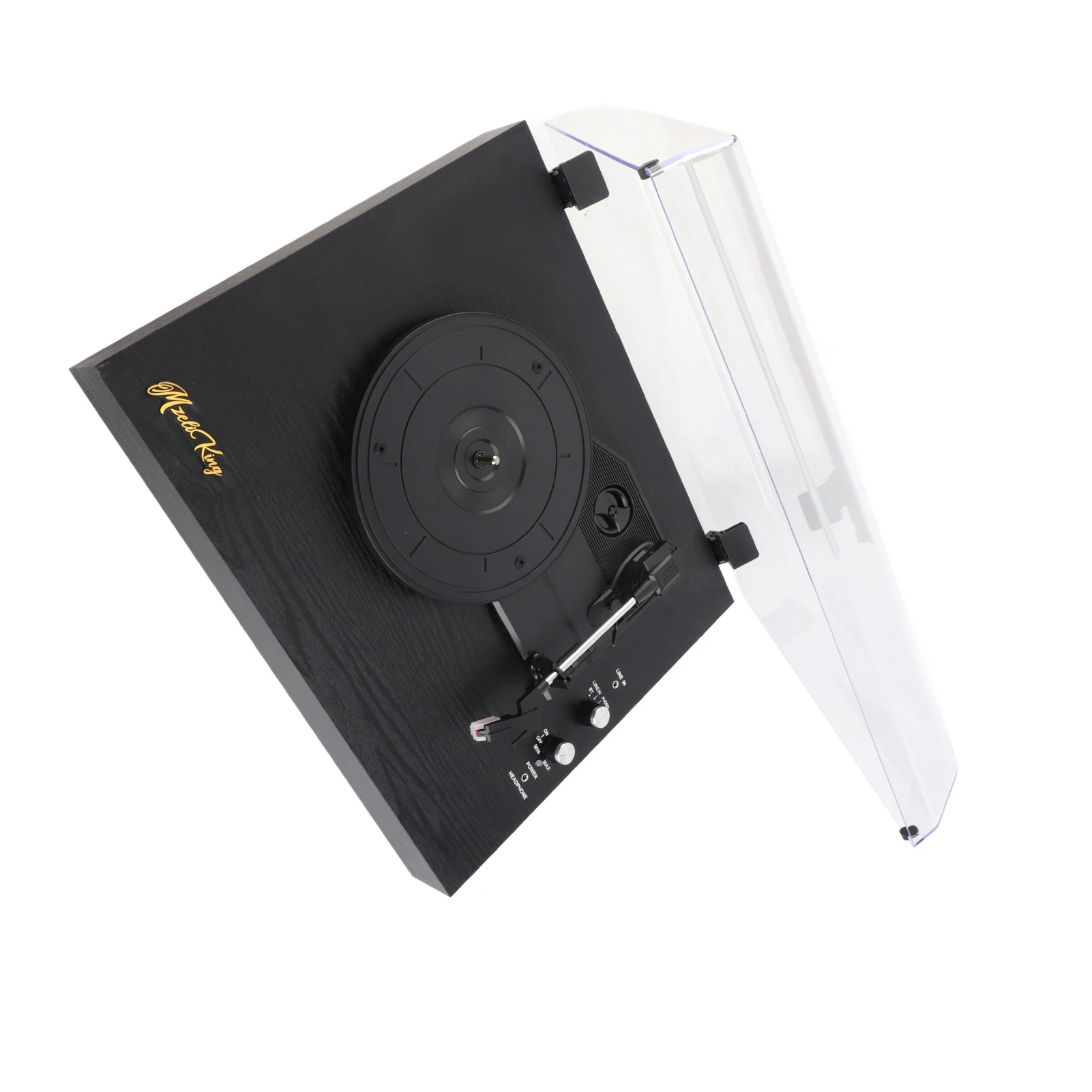 مشغل تسجيل القرص الدوار المدمج في مكبرات الصوت جراموفون عتيق 3 سرعات BT5.0 AUX في مخرج 3.5 ملم