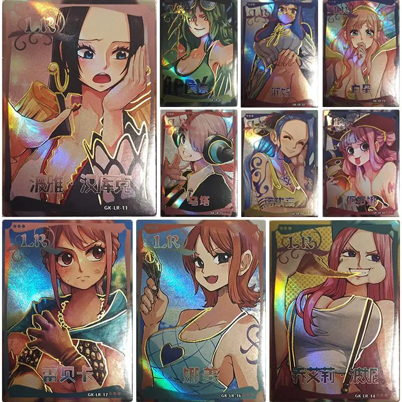 Anime ONE PIECE LR series Nefeltari D Vivi Rebecca Shirahoshi Boa Hancock collection card Entertainment toys Board game card