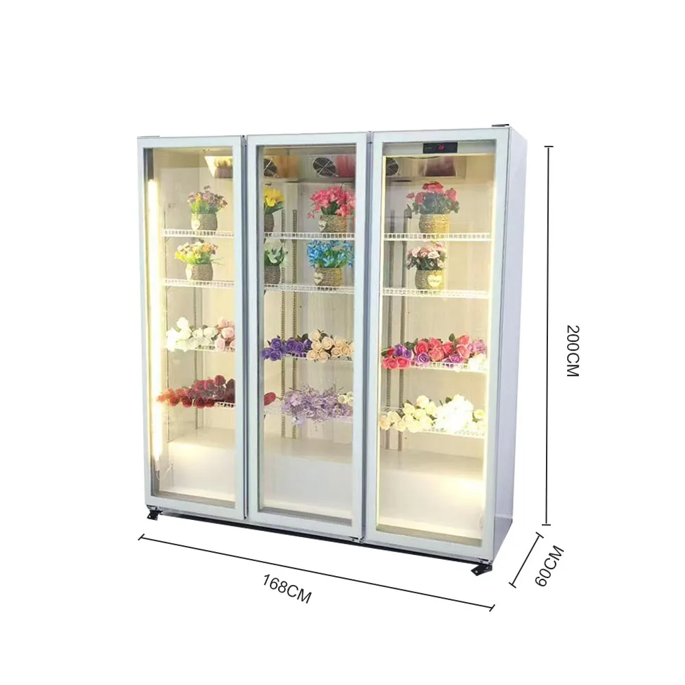 1280L Refrigerated Fresh Flowers Preservation Floral Storage Commercial Flower Cooler Cabinet Refrigerator Display Fridge