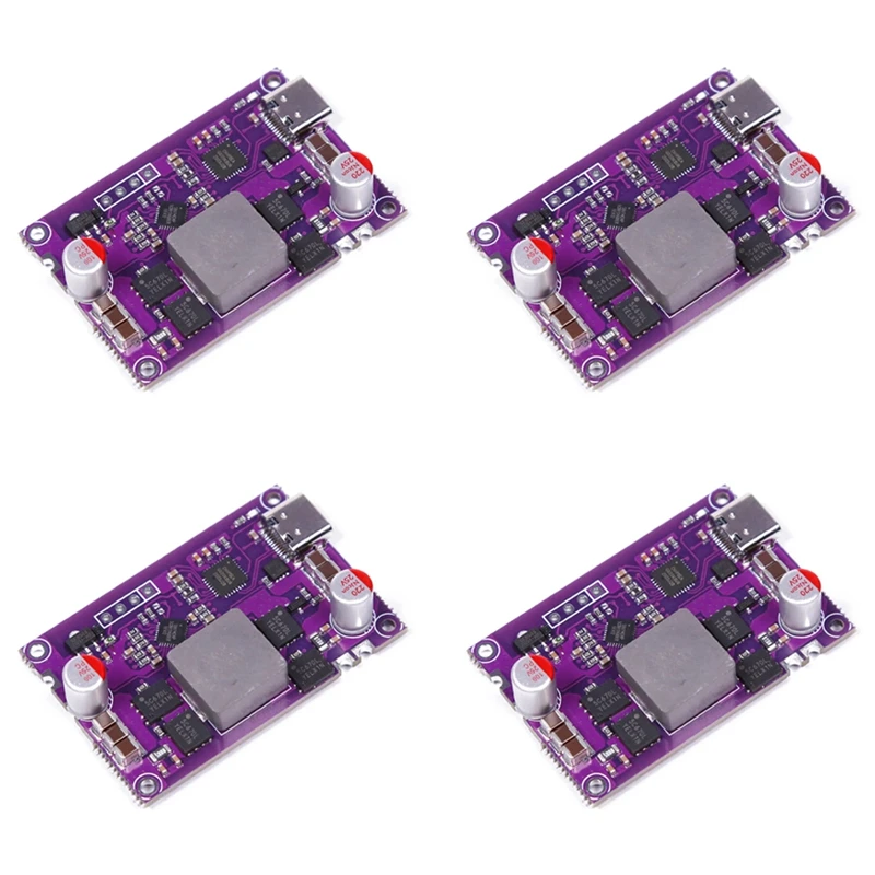 4X 120W Two-Way Pd Fast Charging Module 4S Charging Treasure Module Circuit Board High Power Pd Fast Charging Boost/Buck