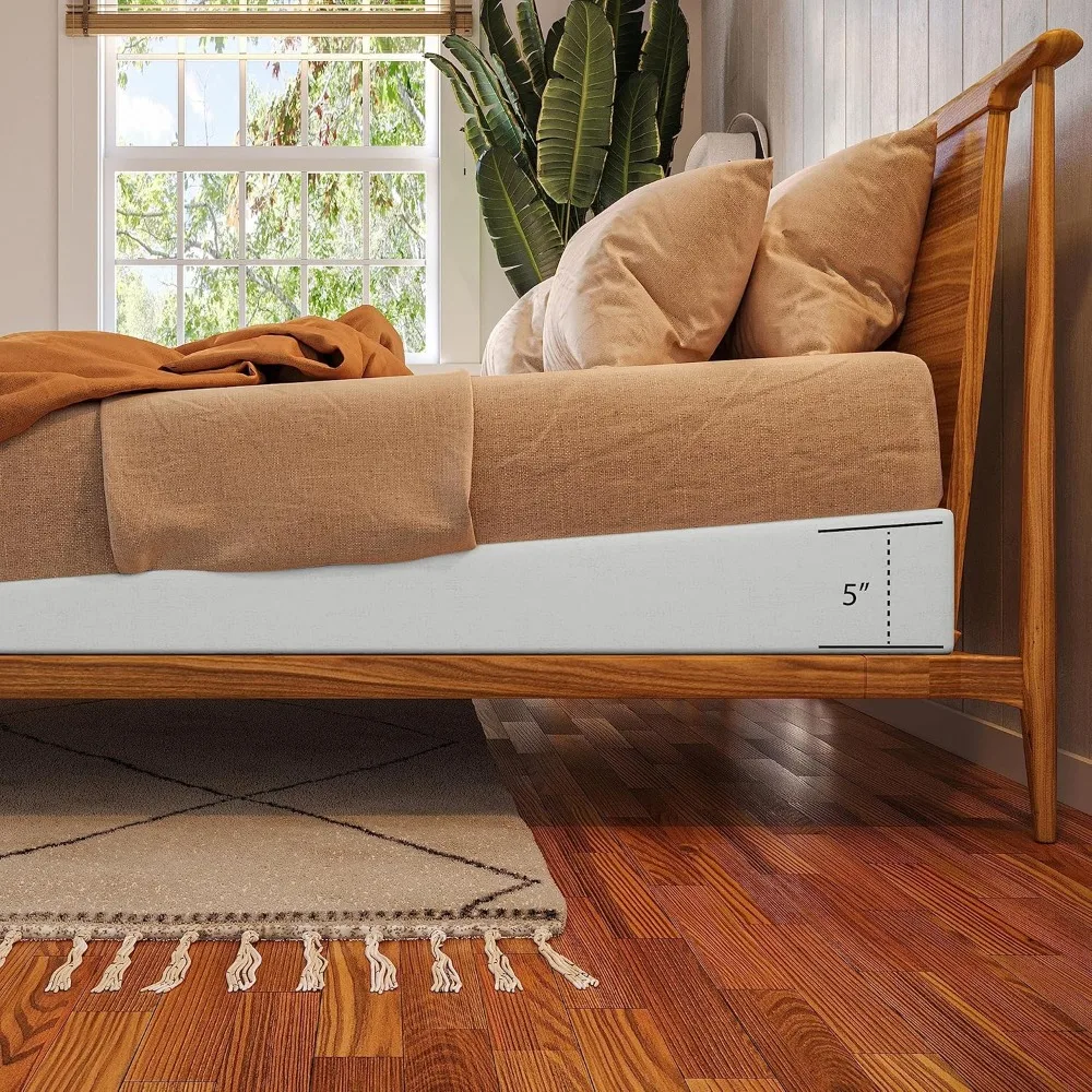 

Mattress Elevator 5-Inch - Gentle Incline Under Mattress Support - Riser for Snoring, Acid Reflux, and Sinus Relief, King
