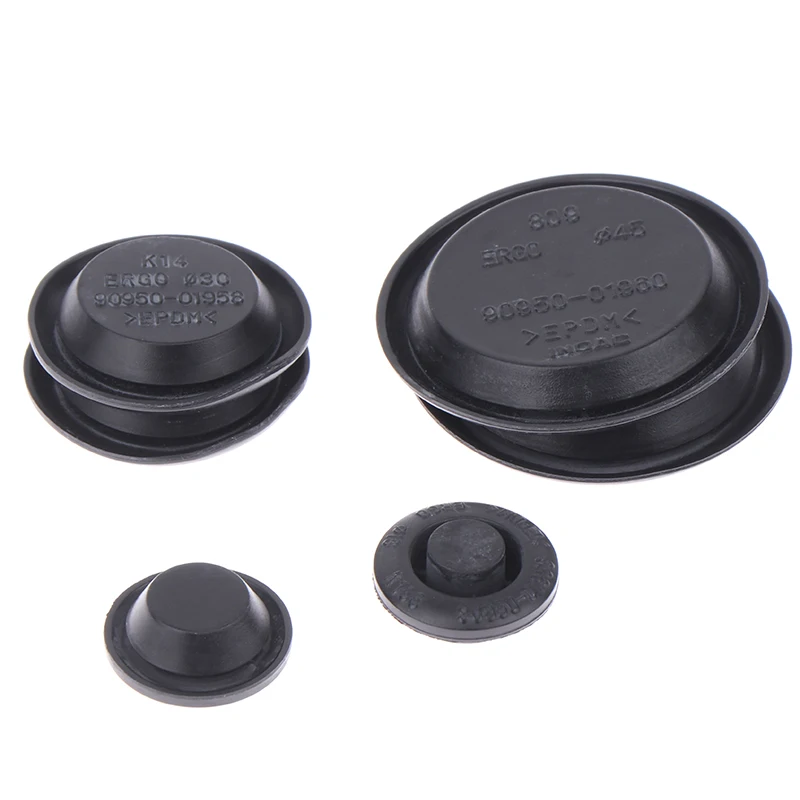 2Pcs Door Clog Water Clog Waterproof Plug Car Plate Screw 90950- 01960 90950-C1006 Body Floor Hole Rubber Plug