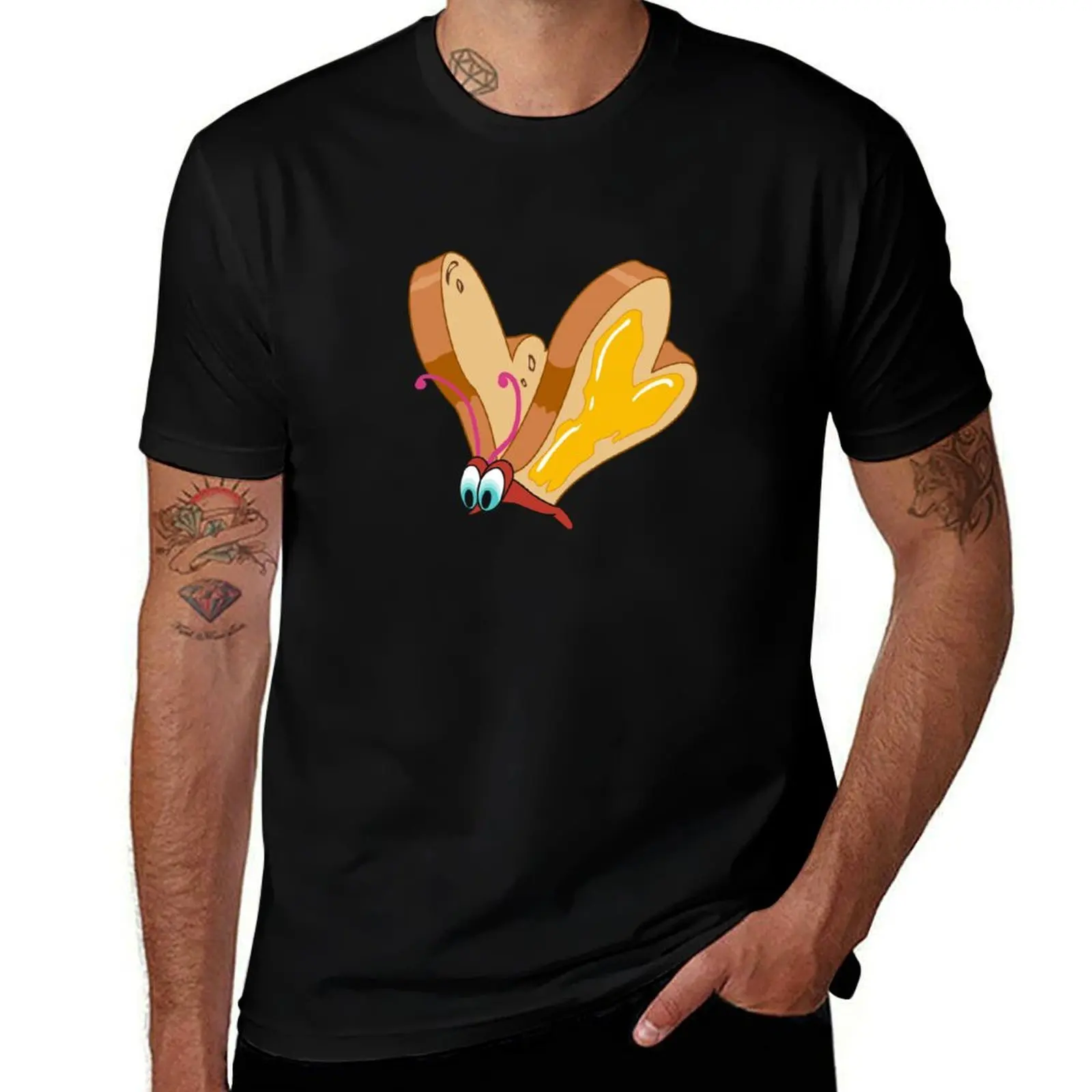 “Butter”fly T-Shirt Abstract Pattern Print Top T-Shirt
