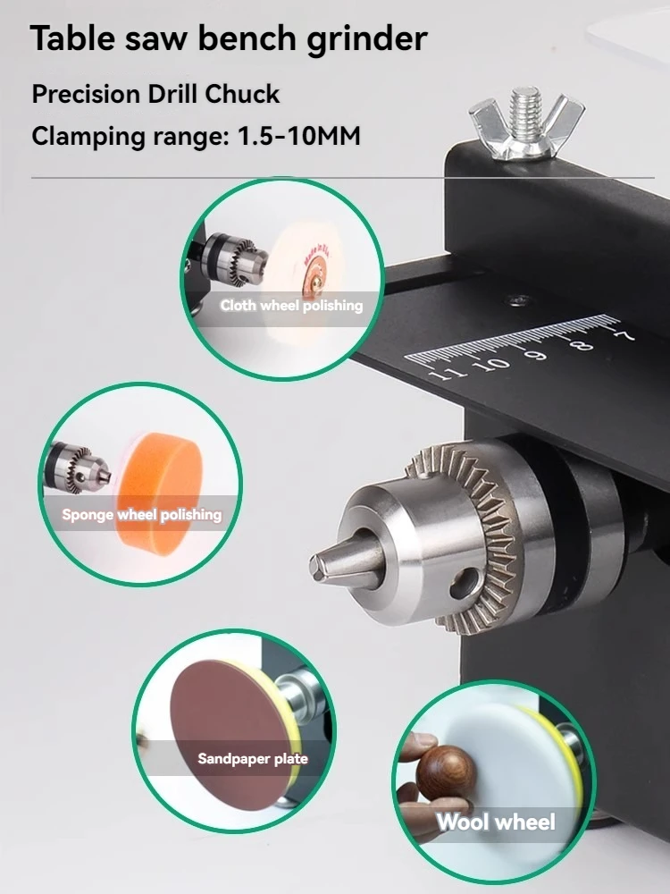 Mini sierra de banco de mesa y lijadora de cinta, sierra de mesa Circular de velocidad Variable, máquina de lijado para madera
