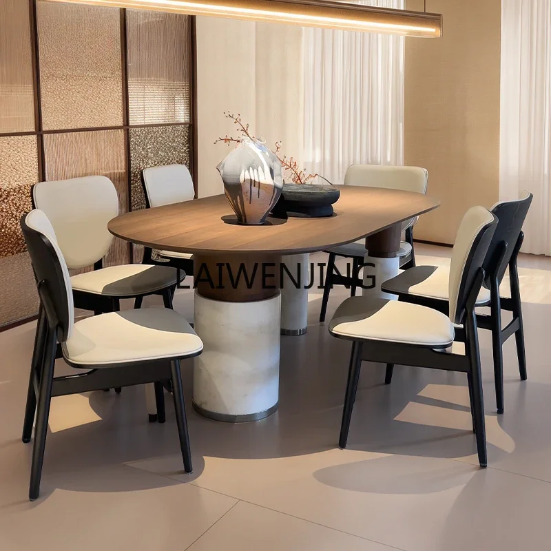 

LYN rectangular dining table minimalist marble dining table and chair combination family dining table