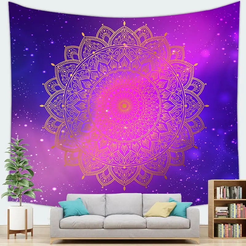 Mandala Totem Tapestry Wall Hanging Mandala Decor Tapestry Wall Hanging Mandala Party Home Decoration Background Wall Decor