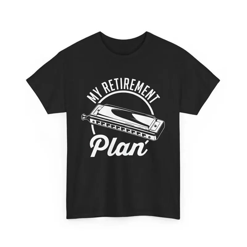 Retired Harmonicist Musician Music Lover My Retirement Plan T Shirt