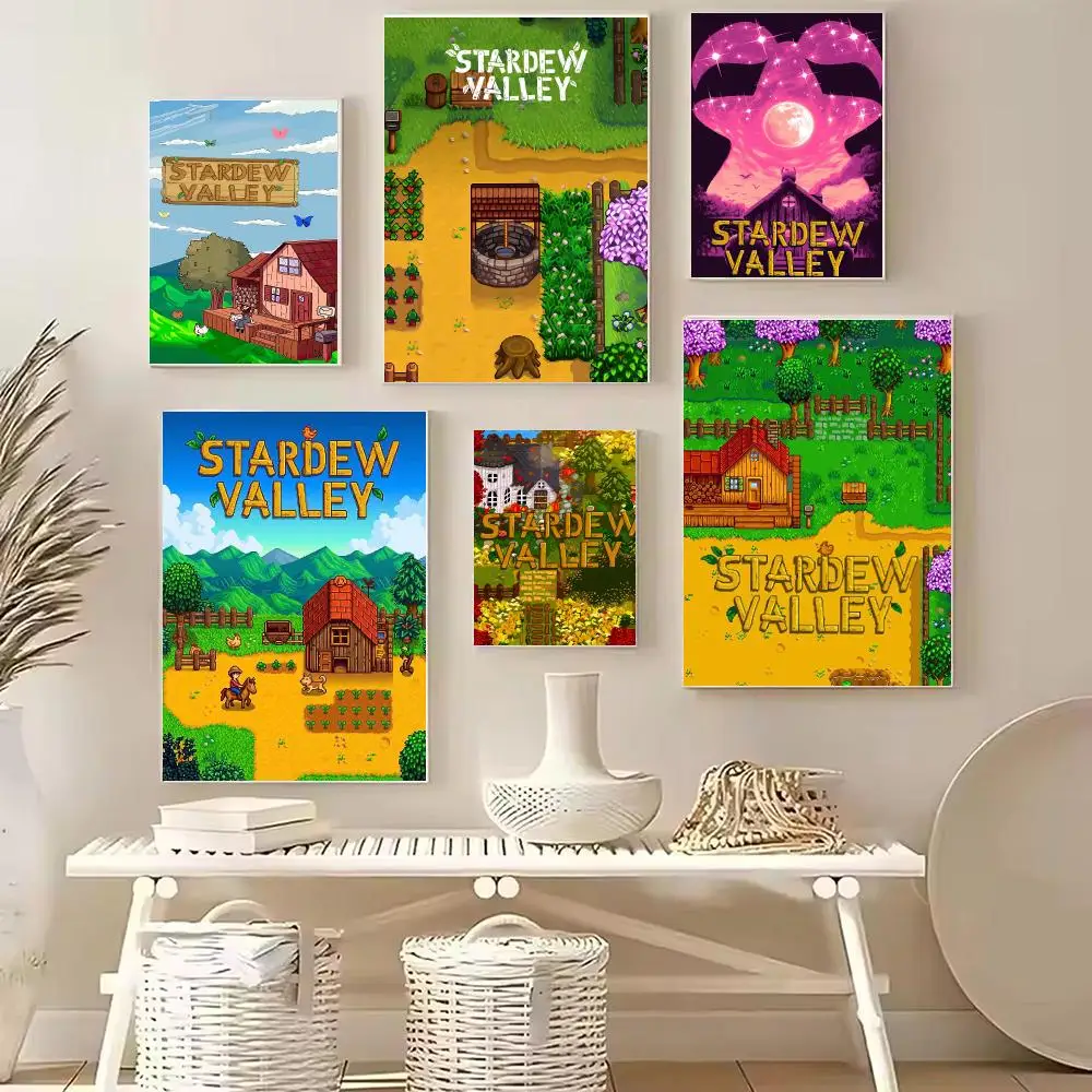 Classic games S-Stardew Valley Poster PP Wall Decor Posters Celebrity Art Prints Aesthetic Wall Art Bedroom Office Home Gift