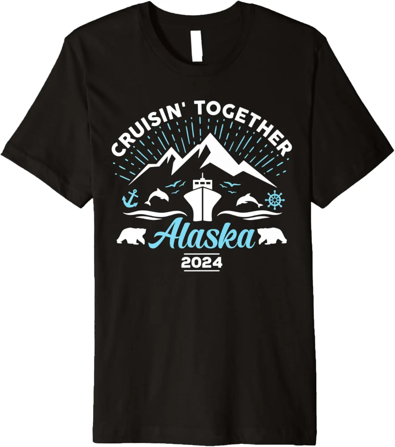 

Alaska Cruise 2024 Family Friends Group Travel Matching Premium T-Shirt