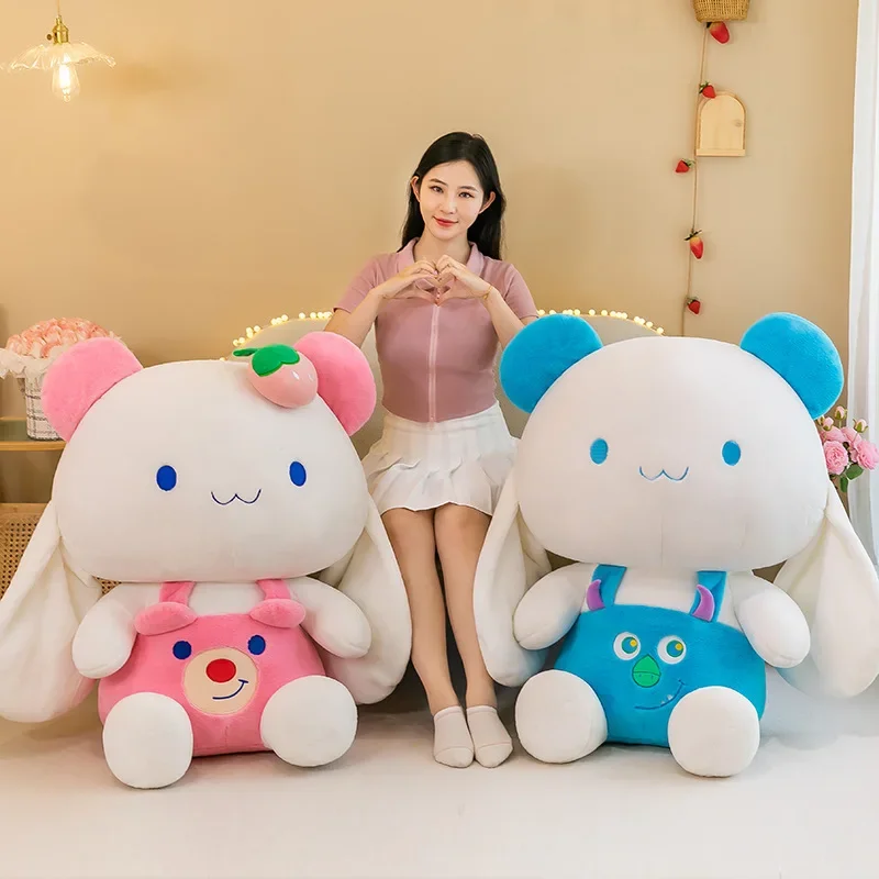

35-65cm Sanrio Cinnamoroll Plush Toys Pillow Kawaii Strawberry Cinnamoroll Plush Doll Cartoon Anime Elf Stuffed Doll Girls Gift
