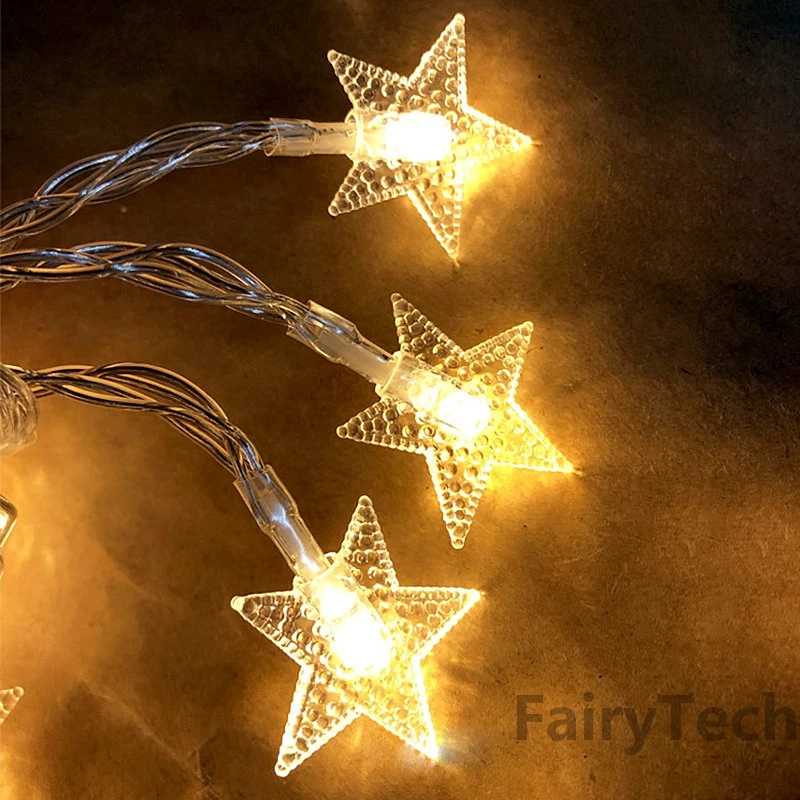 Guirnalda de luces LED con USB, luces de hadas impermeables, alambre de cobre y plata, decoración de fiesta de boda y Navidad, 10/20 metros