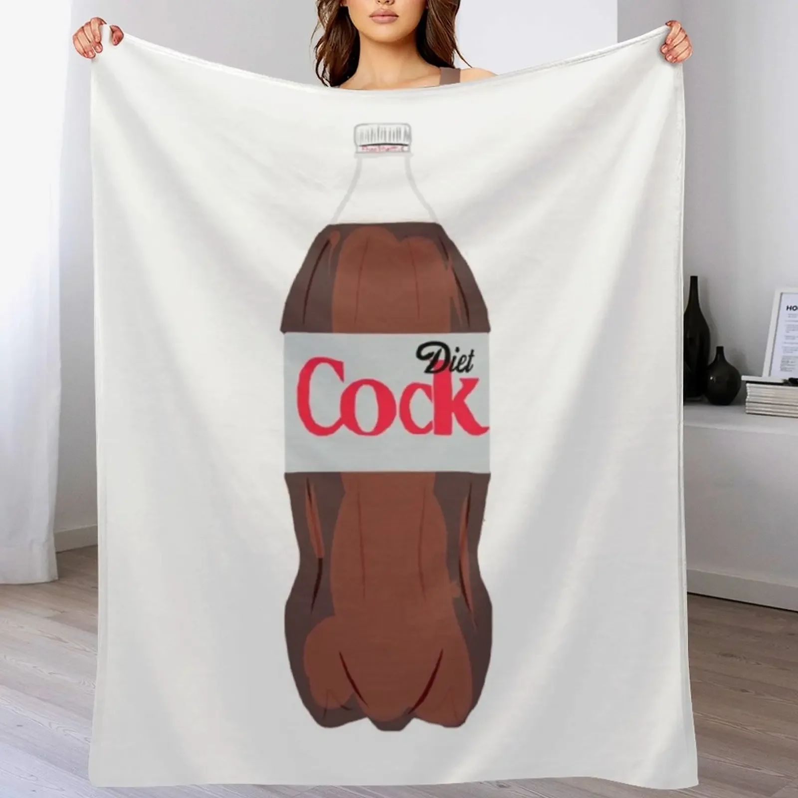 Diet Cock - 2 Liter Throw Blanket All Weather Soft Throw Blanket for Sofa