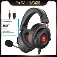 EKSA PC Gaming Headphones Over-Ear,E900 Pro 7.1 Surround Wired Headset Gamer, with Detachable Noise Cancelling Mic, for PS5/Xbox