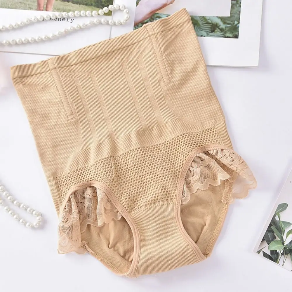 

High Waist Postpartum Body Shaper Large Size Shapewear Butt Lifter Briefs Waist Trainer Panties Tummy Control Underwear Lady