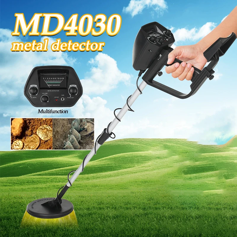 MD-4030 Metal Detector Underground Gold Detector Outdoor Gold Digger Length Adjustable Treasure Hunter Seeker Portable Detector