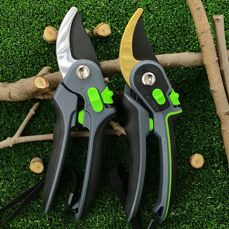 

Durable Stainless Steel Pruning Shear Garden Tools Labor Saving Scissors Gardening Plant Sharp Branch Pruners Protection Hand