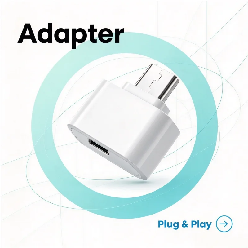 Micro USB OTG adapter connector mini compact micro USB converter suitable for Android smartphones, tablets, plug and play adapt