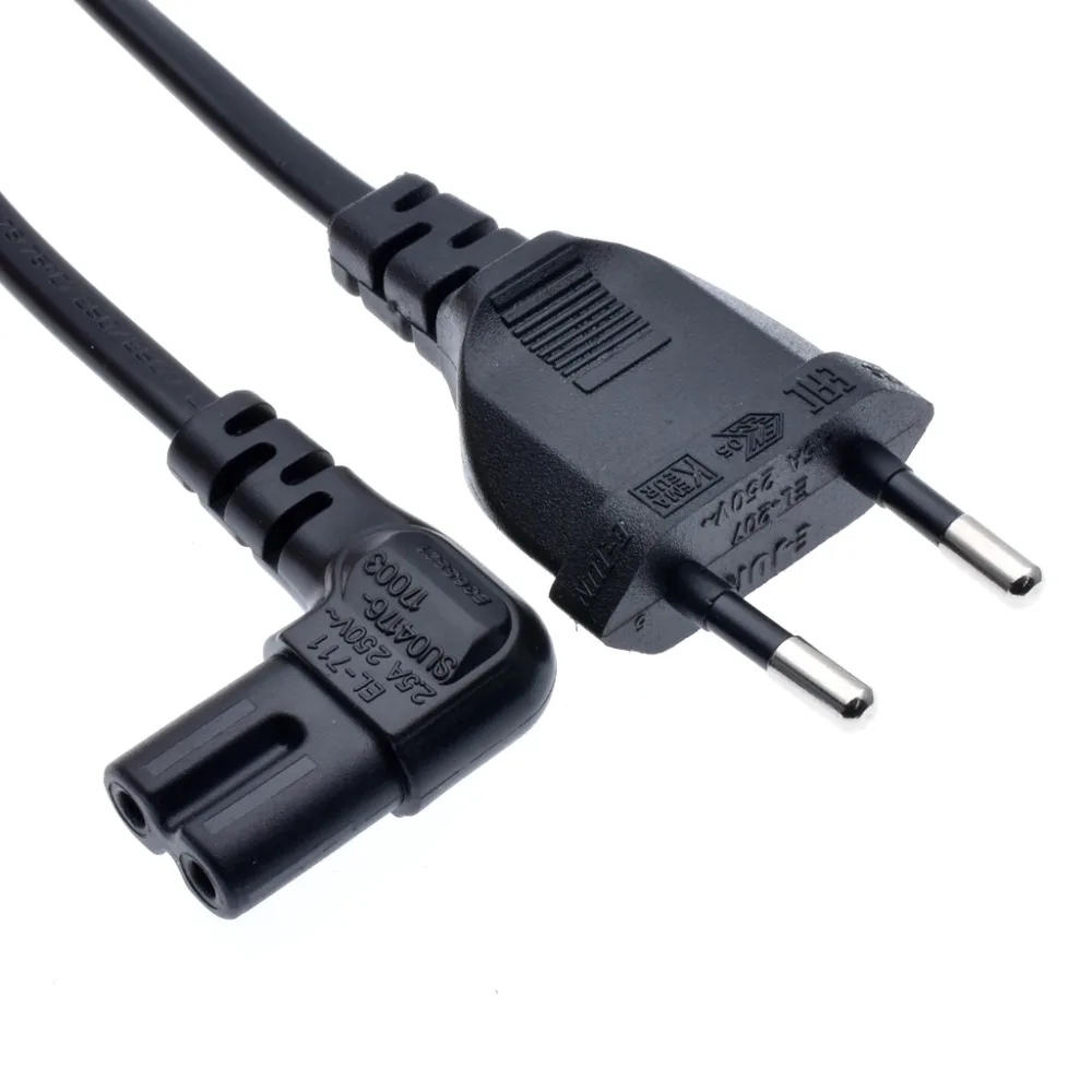 Figure 8 AC power cord Schuko EU Euro to right angled IEC C7 Power lead cable 1M 2M 3M 5M C7 AC Power Cord Cable Lead