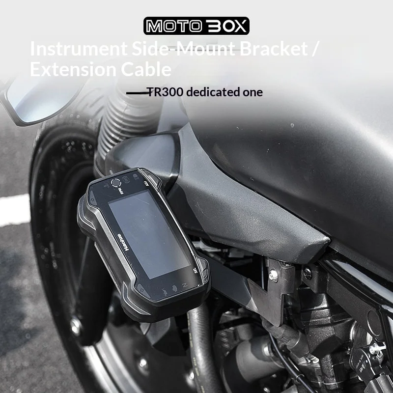 【Premium】For Haojue TR300 modification – instrument panel side-mounted bracket, retro-style side speedometer holder. Can be inst