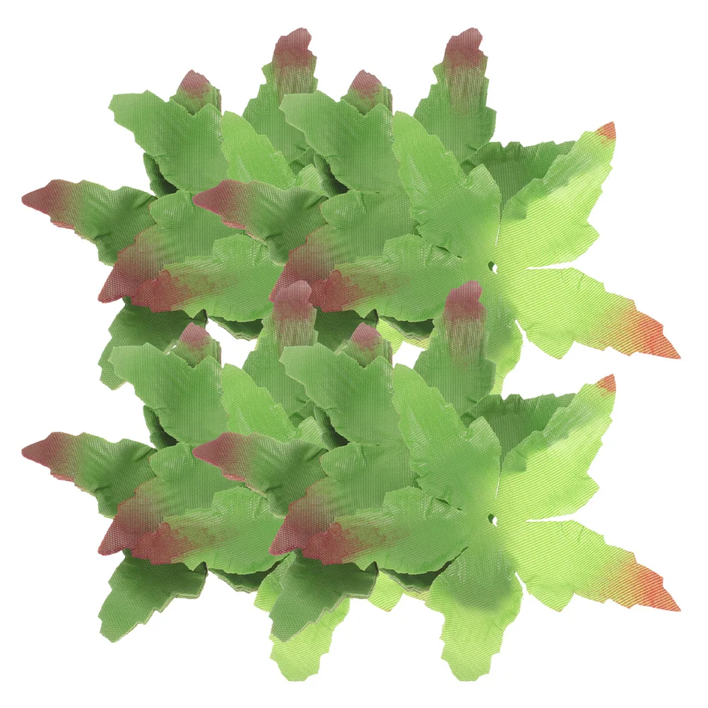 60 個のバラの花の花びら生地グリーンの花びら DIY 人工花作りクラフト用品偽の花びら容器