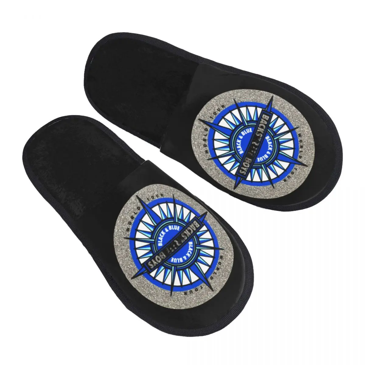 

Custom BSB Backstreets Boys Pop Band Memory Foam Slippers Women Soft Warm House Slippers