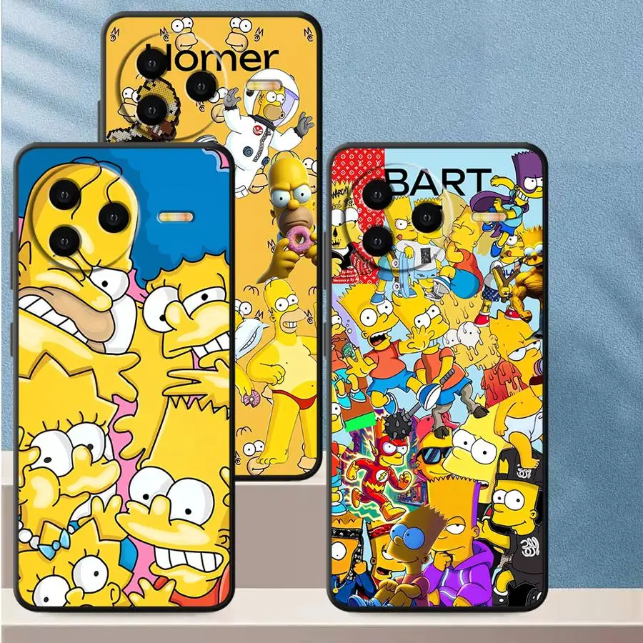 Simpson Home Soft Back Phone Cover Case for Xiaomi Redmi K60 A1 A2 Plus 12 13C 9T 10 12C A5 K40 K50 Gaming 9A 9C