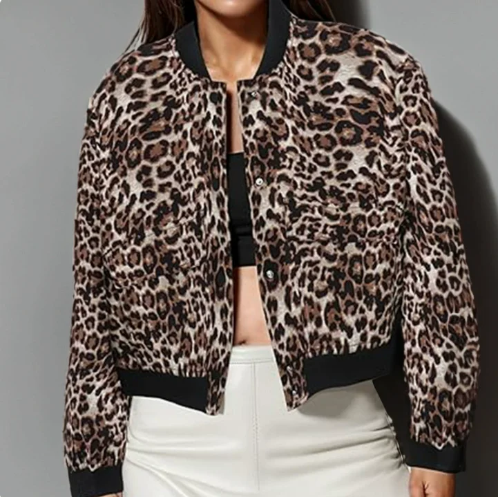 Brown leopard print