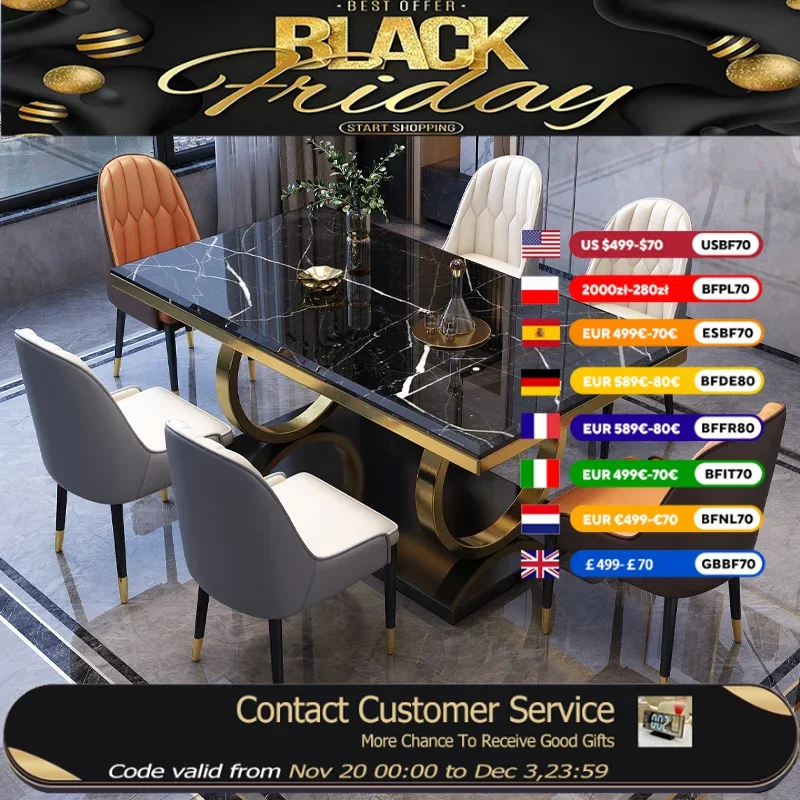 

Restaurant Nordic Dining Tables Reading Waterproof Living Room Dining Tables Salon Luxury Modern Table A Manger Furniture Home