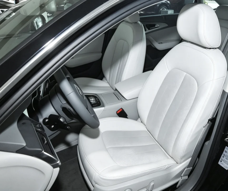 Für Audi A6 C7 2013~2017 Maßgefertigte Autositzbezüge Luxuriöses Nappaleder 100% Passgenau Innenausstattung 360 ° Vollständige Abdeckung – Detail 8