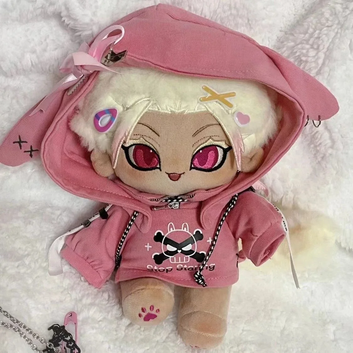 

Anime BLUE LOCK Shidou Ryuusei Cosplay Dragon Stats Plush Cotton Doll Cartoon 20cm Dolls Maumet Naked Baby Ear Tail Toys Gift
