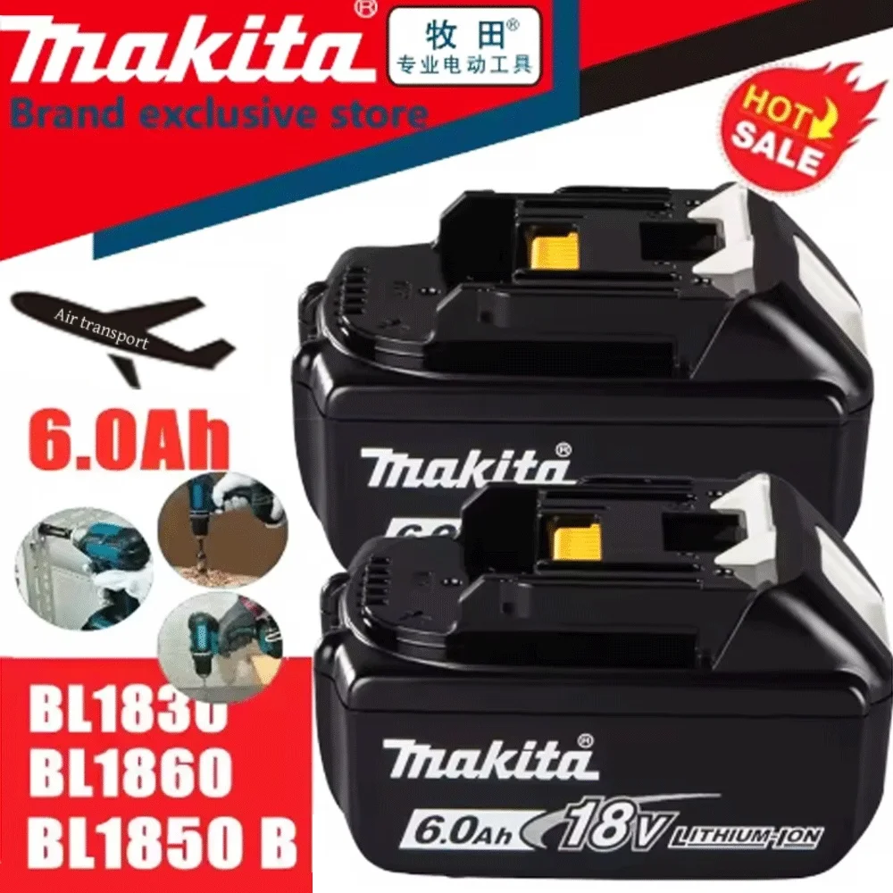 

Original Makita 6Ah for Makita 18V high-capacity Battery BL1840 BL1830B BL1850B BL1850 BL1860 BL1815 Replacement Lithium Battery